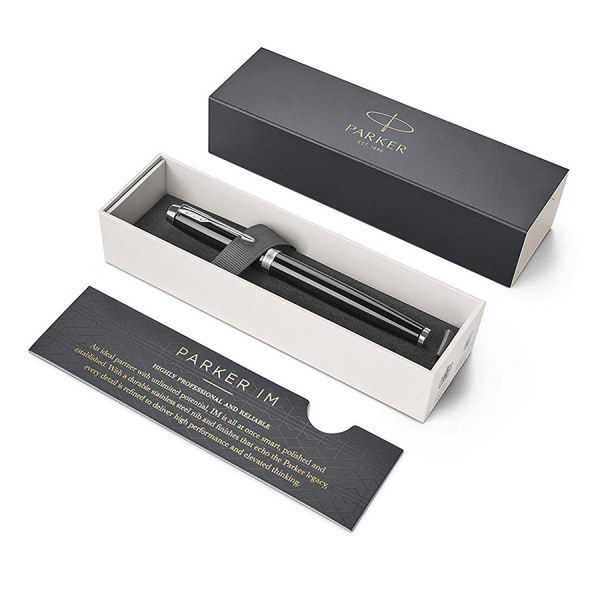 Ручка перьевая Parker  IM Core Black Lacquer CT