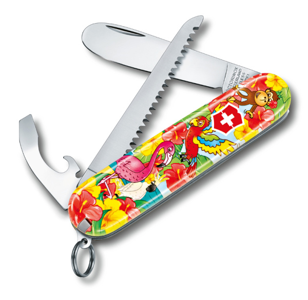 Набор для детей VICTORINOX "Попугай": перочинный нож 84 мм 0.2373.E3