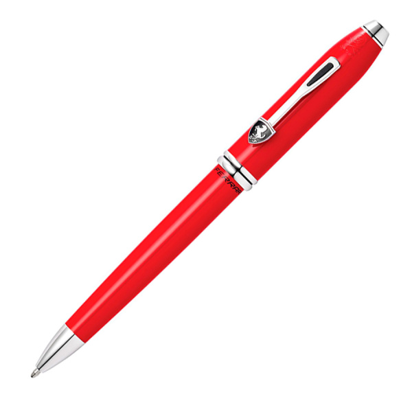 Шариковая ручка Cross Townsend - Ferrari Glossy Rosso Corsa Red Lacquer/Rhodium