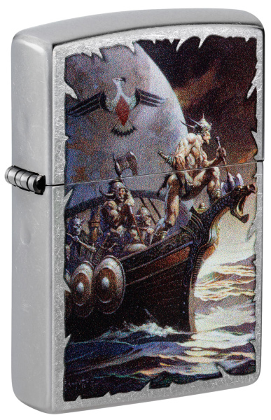 Зажигалка ZIPPO Frank Frazetta с покрытием Street Chrome 48953