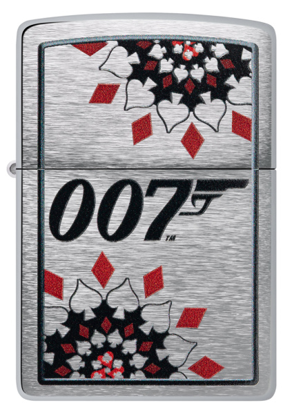 Зажигалка ZIPPO James Bond™ с покрытием Brushed Chrome 48734