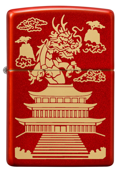 Зажигалка ZIPPO Eastern Design с покрытием Metallic Red 49517