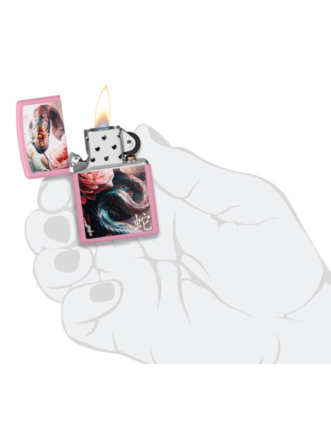 Зажигалка ZIPPO Mazzi® Anaconda с покрытием Pink Matte 46685