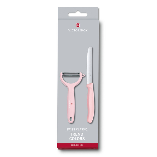 Набор из 2 кухонных ножей VICTORINOX Swiss Classic: нож для томатов и столовый нож 11 см 6.7116.23L52
