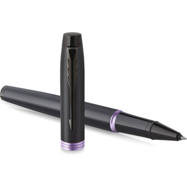 Ручка-роллер Parker IM Vibrant Rings T315 Amethyst Purple PVD, F