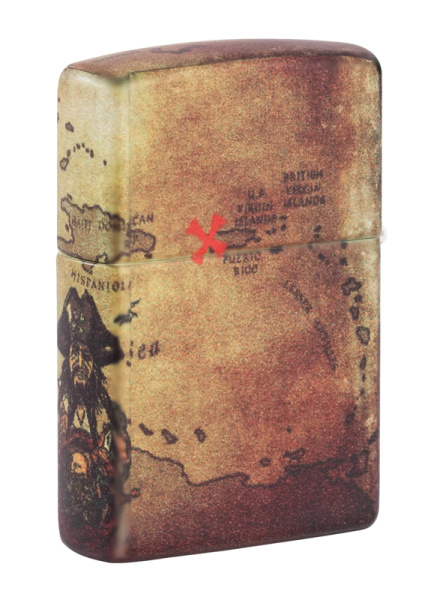 Зажигалка Zippo Pirate Ship с покрытием White Matte 49355