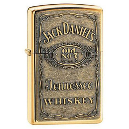 Зажигалка Zippo Jack Daniel's® Label-Brass Emblem