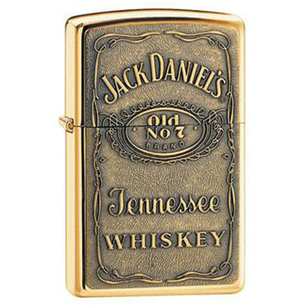 Зажигалка Zippo Jack Daniel's® Label-Brass Emblem