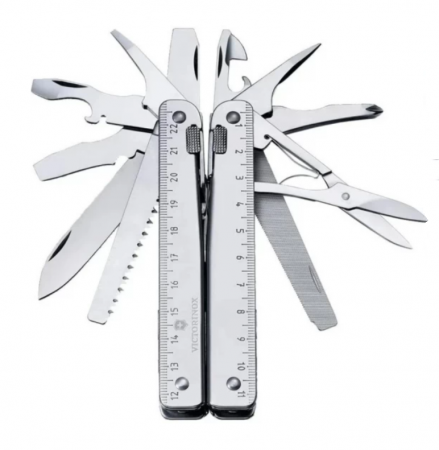 Мультитул Swisstool X Plus Ratchet Victorinox в кожаном чехле