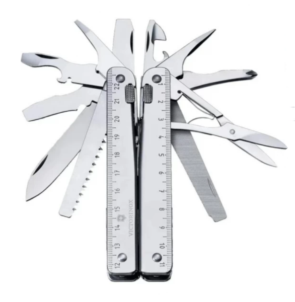 Мультитул Swisstool X Plus Ratchet Victorinox в кожаном чехле