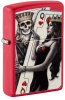 Зажигалка ZIPPO Skull King Queen Beauty с покрытием Red Matte 48624