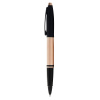 Ручка-роллер Cross Calais - Brushed Rose Gold Plate and Black Lacquer