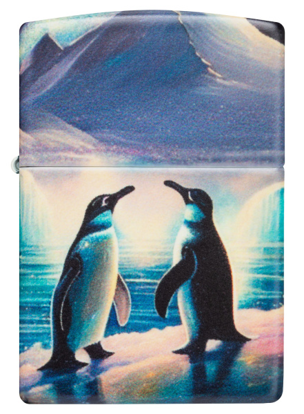 Зажигалка ZIPPO Penguin с покрытием Glow In The Dark Green 46014