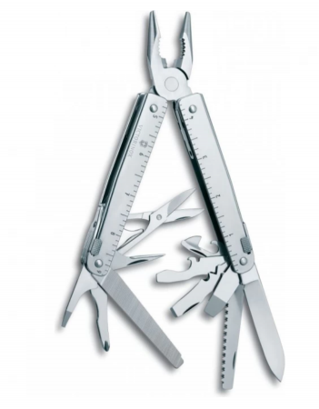 Мультитул Swisstool X Plus Victorinox в кожаном чехле