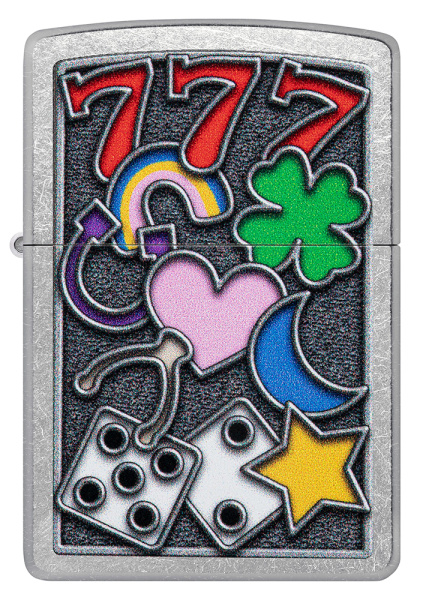 Зажигалка ZIPPO All Luck с покрытием Street Chrome 48682