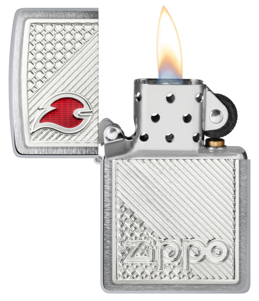 Зажигалка ZIPPO Classic с покрытием Brushed Chrome 48126