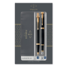 Подарочный набор Parker: Ручка перьевая + ручка шариковая Parker IM Core - Black GT
