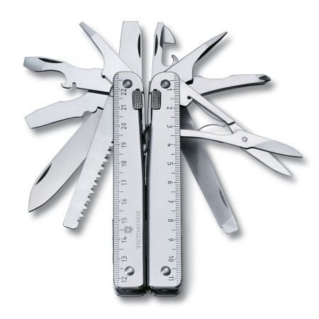 Мультитул Victorinox SwissTool X в кожаном чехле