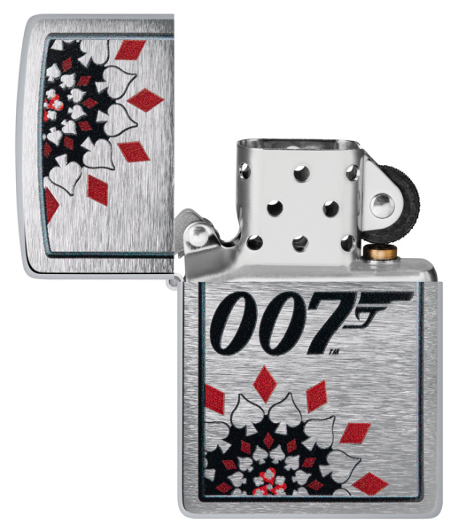 Зажигалка ZIPPO James Bond™ с покрытием Brushed Chrome 48734