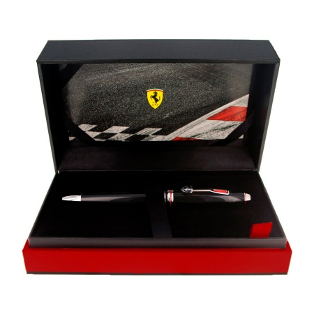 Шариковая ручка Cross Townsend - Ferrari Glossy Black Lacquer/Rhodium