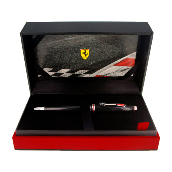 Шариковая ручка Cross Townsend - Ferrari Glossy Black Lacquer/Rhodium