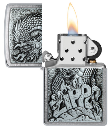 Зажигалка ZIPPO Classic с покрытием Brushed Chrome 48902