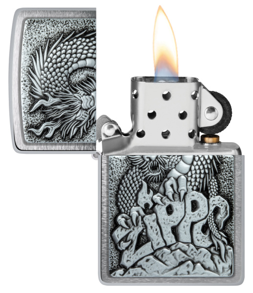 Зажигалка ZIPPO Classic с покрытием Brushed Chrome 48902
