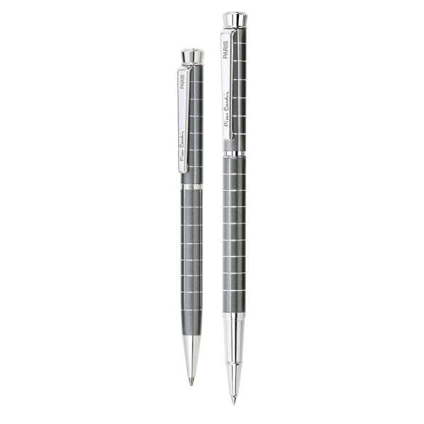 Набор подарочный Pierre Cardin Pen&Pen - Gray, ручка шариковая + ручка роллер