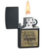 Зажигалка Zippo Brass Emblem / Black Crackle