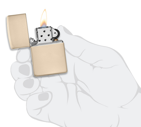 Зажигалка ZIPPO Classic с покрытием Flat Sand 49453