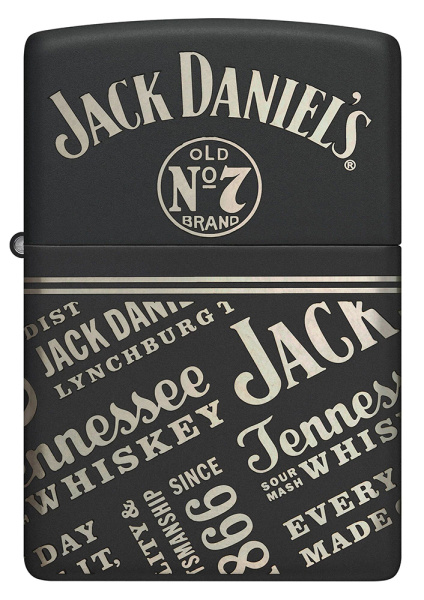 Зажигалка ZIPPO Jack Daniel's с покрытием Black Matte 46279