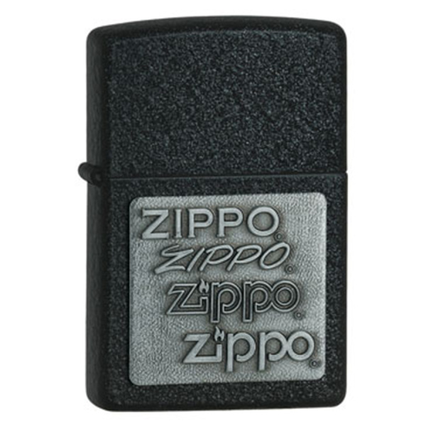 Зажигалка Zippo Pewter Emblem / Black Crackle