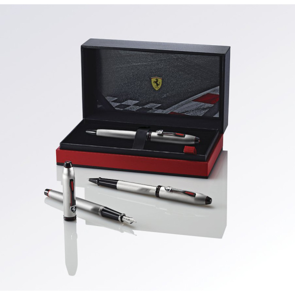 Шариковая ручка Cross Townsend Ferrari - Brushed Aluminum