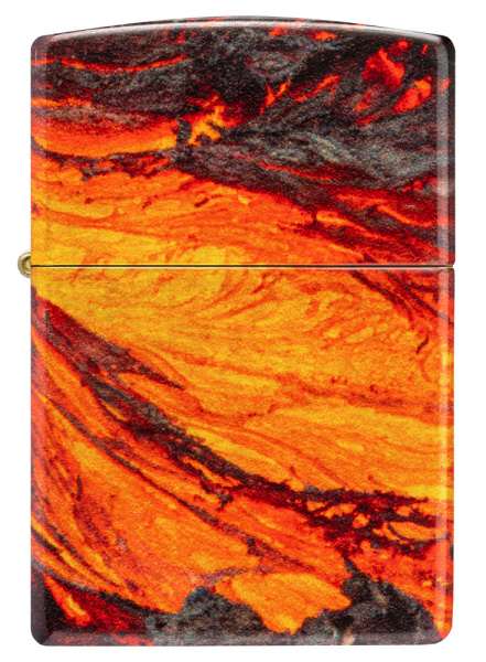 Зажигалка ZIPPO Lava Flow с покрытием 540 Tumbled Brass 48622