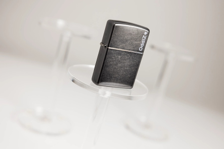 Зажигалка ZIPPO Logo с покрытием Gray Dusk 28378ZL