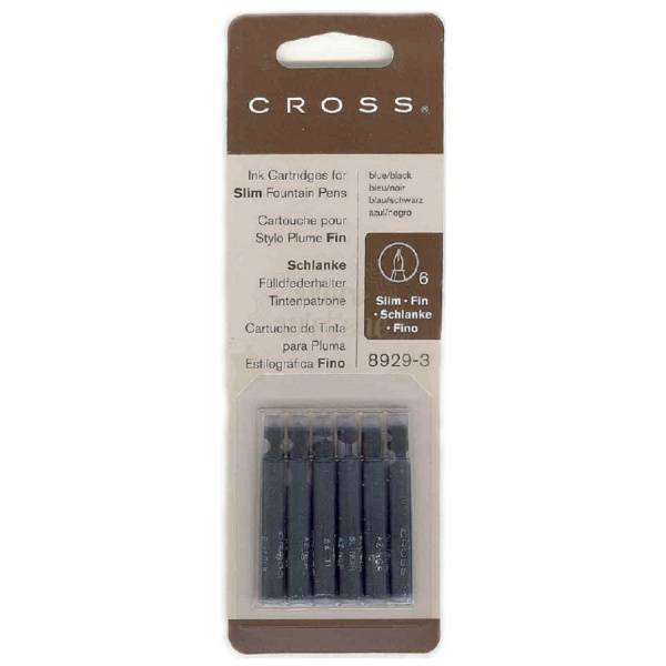 Картридж с чернилами Cross для перьевой ручки CLASSIC CENTURY/SPIRE сине-черный