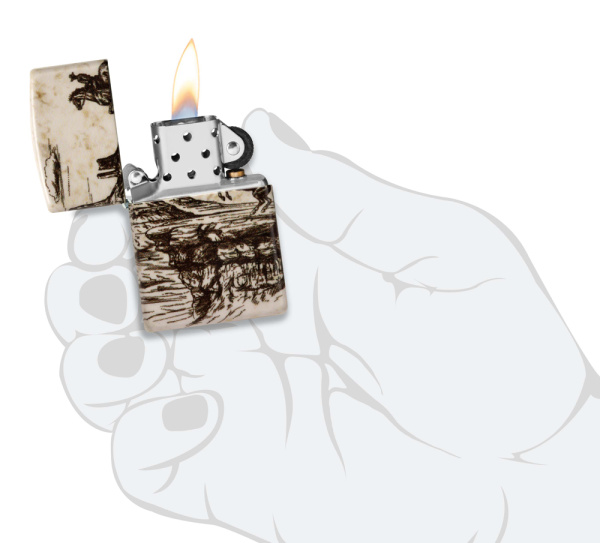 Зажигалка ZIPPO Western Design с покрытием 540 Matte 48518