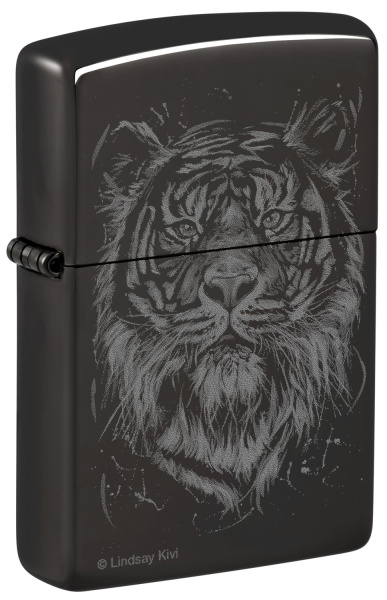 Зажигалка ZIPPO Big Cat с покрытием High Polish Black 48935
