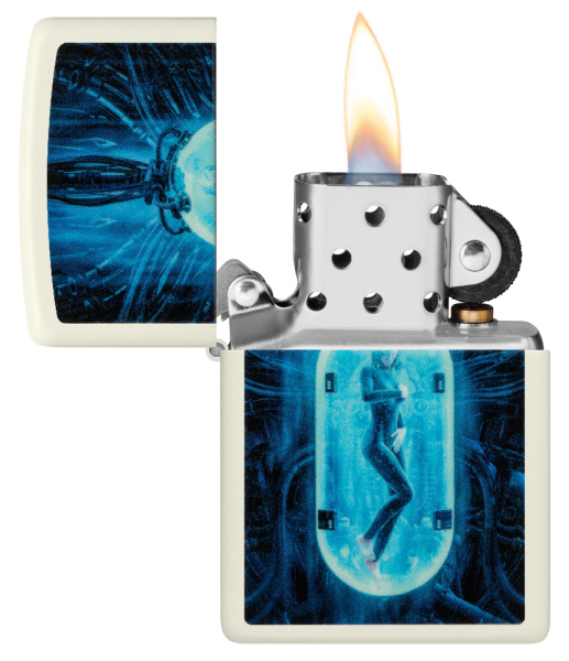 Зажигалка ZIPPO Woman in Tube с покрытием Glow In The Dark Green 48520