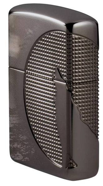 Зажигалка ZIPPO Armor™ Wolf  с покрытием High Polish Black Ice® 49353
