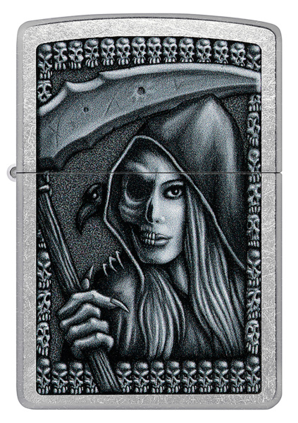 Зажигалка ZIPPO Grim Beauty с покрытием Street Chrome 46151