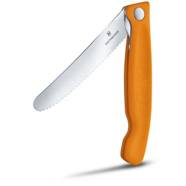 Нож складной для овощей SwissClassic 11 см VICTORINOX Оранжевый