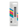 Стержень для шариковой ручки Parker QuinkFlow Basic Z09: M, черный, 2шт