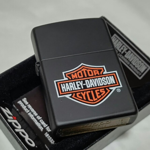 Зажигалка Zippo Harley-Davidson Black Matte