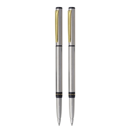 Набор подарочный Pierre Cardin Pen&Pen - Silver, ручка шариковая + ручка роллер