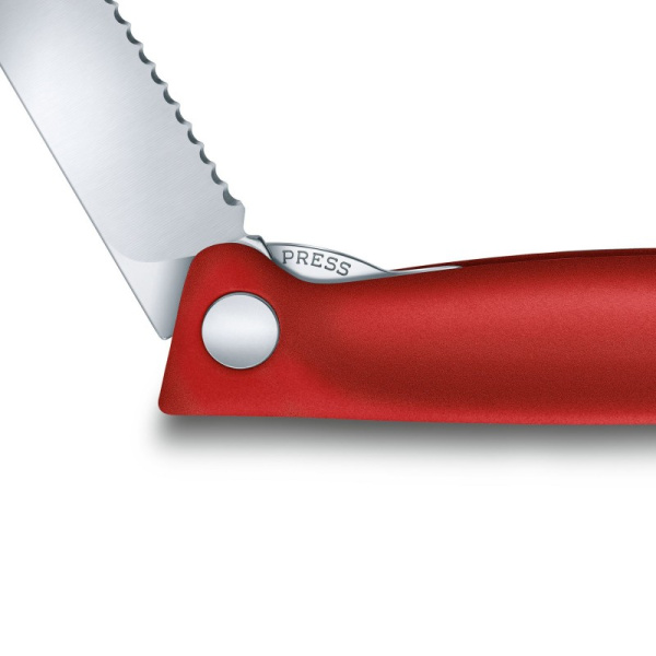 Нож складной для овощей Swiss Classic 11 см VICTORINOX Красный