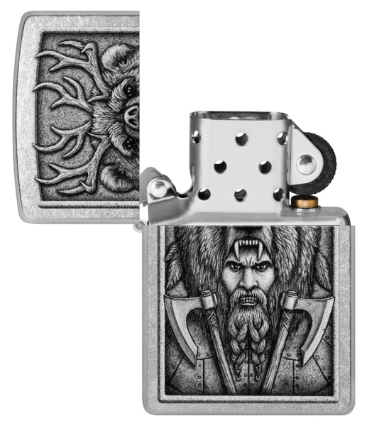 Зажигалка ZIPPO Barbarian Design с покрытием Street Chrome 48731