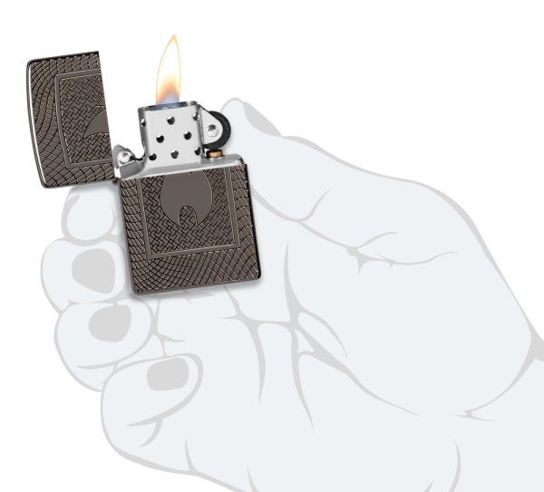 Зажигалка ZIPPO Armor® с покрытием Black Ice® 48569