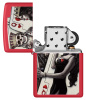 Зажигалка ZIPPO Skull King Queen Beauty с покрытием Red Matte 48624