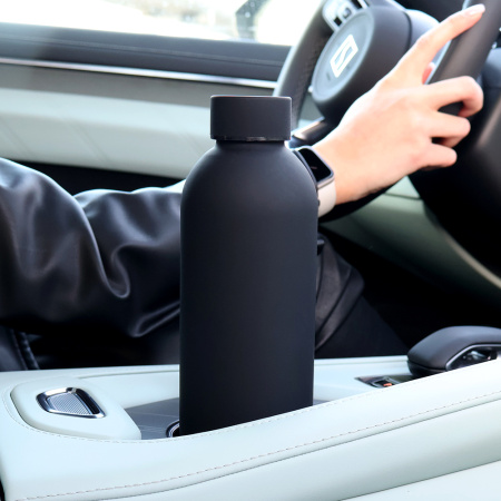 Термобутылка Perfecto софт-тач, черный